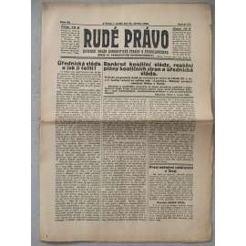 Rudé právo (21.3.1926) - 1. republika, staré noviny