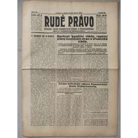 Rudé právo (24.3.1926) - 1. republika, staré noviny