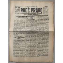 Rudé právo (14.3.1926) - 1. republika, staré noviny