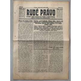 Rudé právo (9.3.1926) - 1. republika, staré noviny
