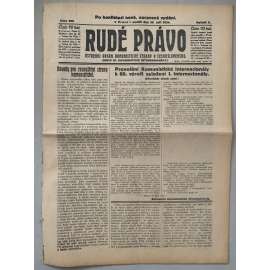 Rudé právo (28.9.1924) - 1. republika, staré noviny