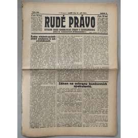 Rudé právo (21.9.1924) - 1. republika, staré noviny