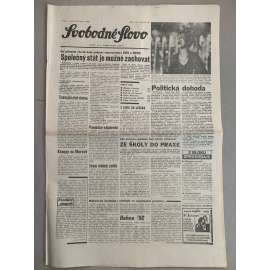 Svobodné slovo (22.6.1992) - staré noviny