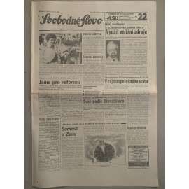 Svobodné slovo (3.6.1992) - staré noviny
