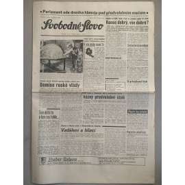 Svobodné slovo (14.4.1992) - staré noviny