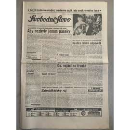 Svobodné slovo (13.4.1992) - staré noviny