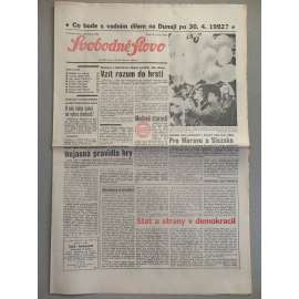 Svobodné slovo (28.3.1992) - staré noviny