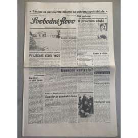 Svobodné slovo (27.3.1992) - staré noviny