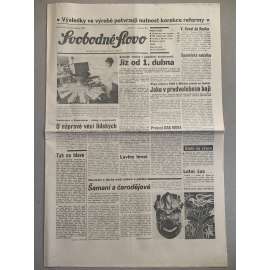 Svobodné slovo (24.3.1992) - staré noviny