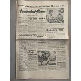 Svobodné slovo (20.3.1992) - staré noviny
