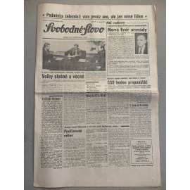 Svobodné slovo (17.3.1992) - staré noviny