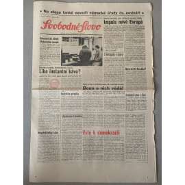 Svobodné slovo (1.2.1992) - staré noviny