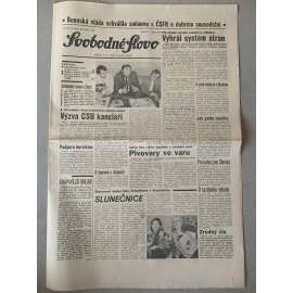 Svobodné slovo (30.1.1992) - staré noviny
