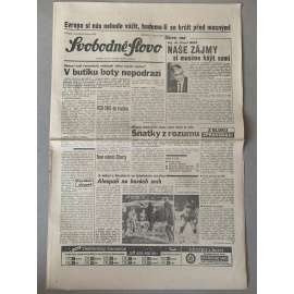 Svobodné slovo (27.1.1992) - staré noviny