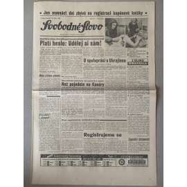 Svobodné slovo (13.1.1992) - staré noviny
