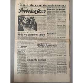 Svobodné slovo (8.1.1992) - staré noviny