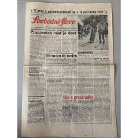 Svobodné slovo (4.1.1992) - staré noviny