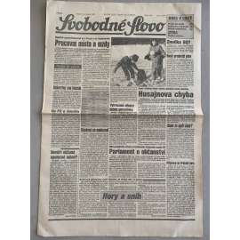 Svobodné slovo (29.12.1992) - staré noviny
