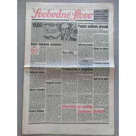 Svobodné slovo (12.12.1992) - staré noviny