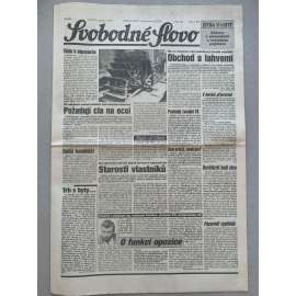 Svobodné slovo (8.12.1992) - staré noviny