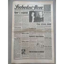 Svobodné slovo (13.11.1992) - staré noviny
