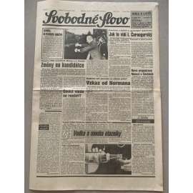 Svobodné slovo (9.11.1992) - staré noviny
