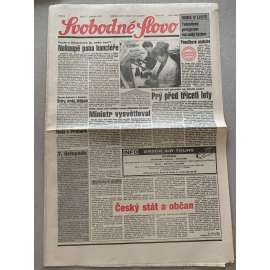 Svobodné slovo (7.11.1992) - staré noviny Svobodné slovo (7.11.1992) - staré noviny