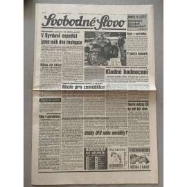 Svobodné slovo (3.11.1992) - staré noviny