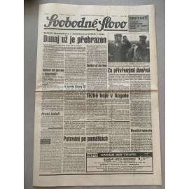 Svobodné slovo (2.11.1992) - staré noviny
