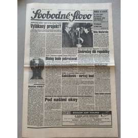 Svobodné slovo (29.10.1992) - staré noviny
