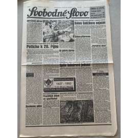 Svobodné slovo (26.10.1992) - staré noviny