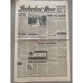 Svobodné slovo (19.10.1992) - staré noviny