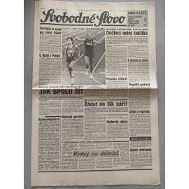 Svobodné slovo (8.9.1992) - staré noviny