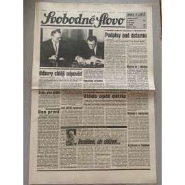 Svobodné slovo (4.9.1992) - staré noviny