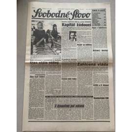 Svobodné slovo (3.9.1992) - staré noviny