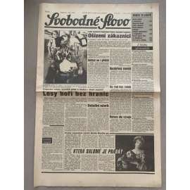 Svobodné slovo (31.8.1992) - staré noviny