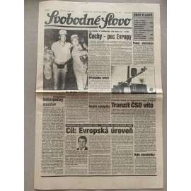 Svobodné slovo (11.8.1992) - staré noviny