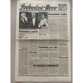 Svobodné slovo (31.7.1992) - staré noviny