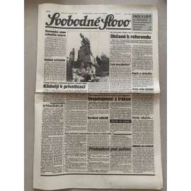 Svobodné slovo (29.7.1992) - staré noviny