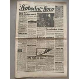Svobodné slovo (20.7.1992) - staré noviny