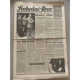 Svobodné slovo (17.7.1992) - staré noviny