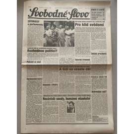 Svobodné slovo (16.7.1992) - staré noviny
