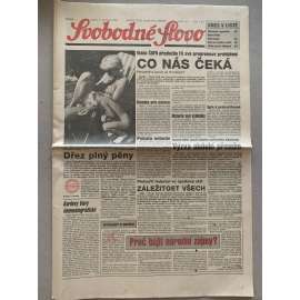 Svobodné slovo (11.7.1992) - staré noviny
