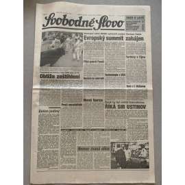 Svobodné slovo (10.7.1992) - staré noviny