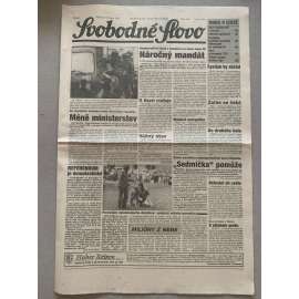 Svobodné slovo (8.7.1992) - staré noviny