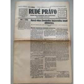 Rudé právo (14.9.1928) - 1. republika, staré noviny