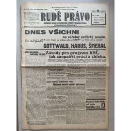Rudé právo (13.9.1931) - 1. republika, staré noviny