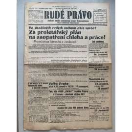 Rudé právo (30.9.1931) - 1. republika, staré noviny