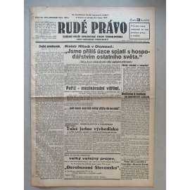 Rudé právo (21.10.1931) - 1. republika, staré noviny