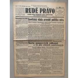 Rudé právo (24.11.1931) - 1. republika, staré noviny Rudé právo (24.11.1931) - 1. republika, staré noviny